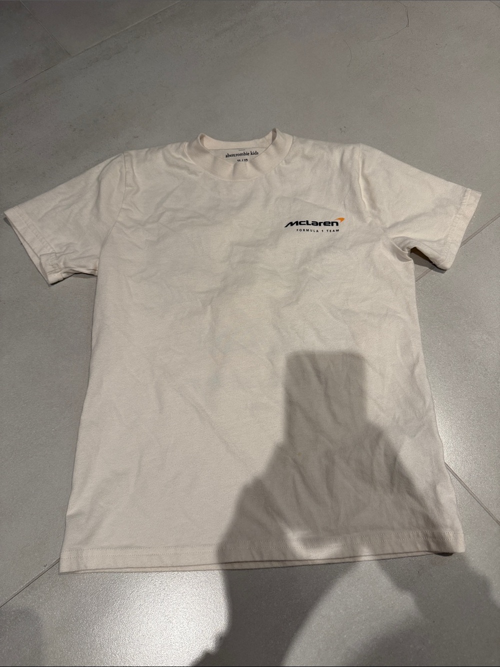 abercrombie kids White McLaren Logo Crew Tee